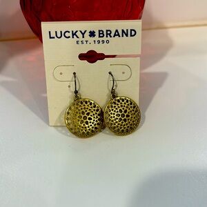 Lucky brand plate earrings
